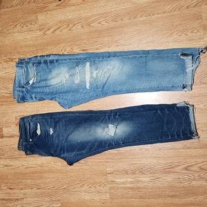 2 pre owned 34x32 American eagle jeans